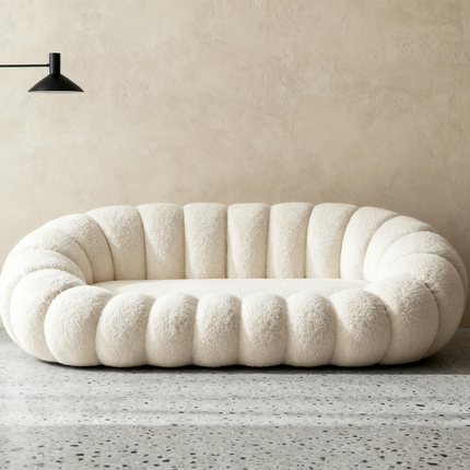 Presale “PumPumpkin” Sherpa Sofa – Modern Cozy Cloud-Like Lounge Couch