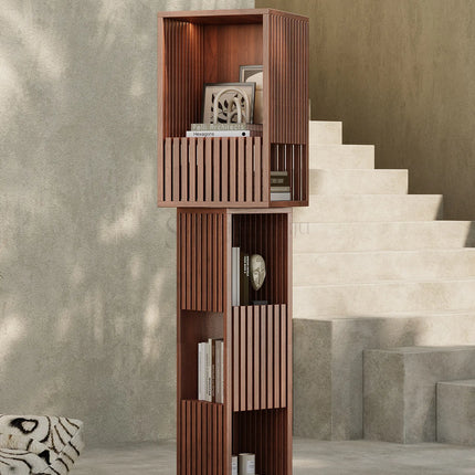 Rotating Solid Wood Bookshelf | Italian Style