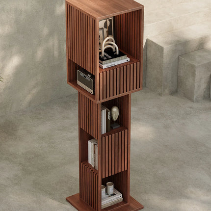 Rotating Solid Wood Bookshelf | Italian Style