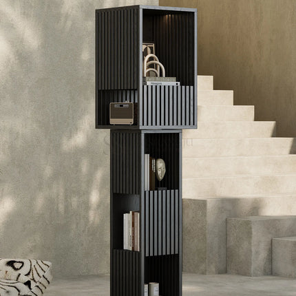 Rotating Solid Wood Bookshelf | Italian Style