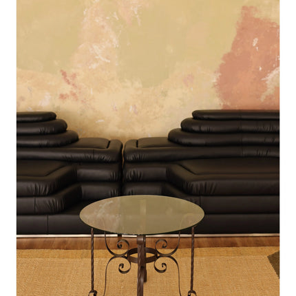 Round Glass Coffee Table | Vintage Mid-Century