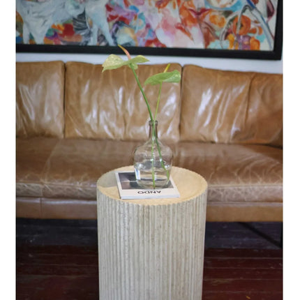 Round Roman Column Side Table | Vintage Style