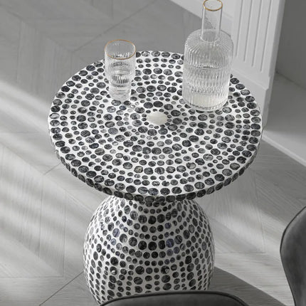 Shell Inlay Coffee Table | Wabi-Sabi Style
