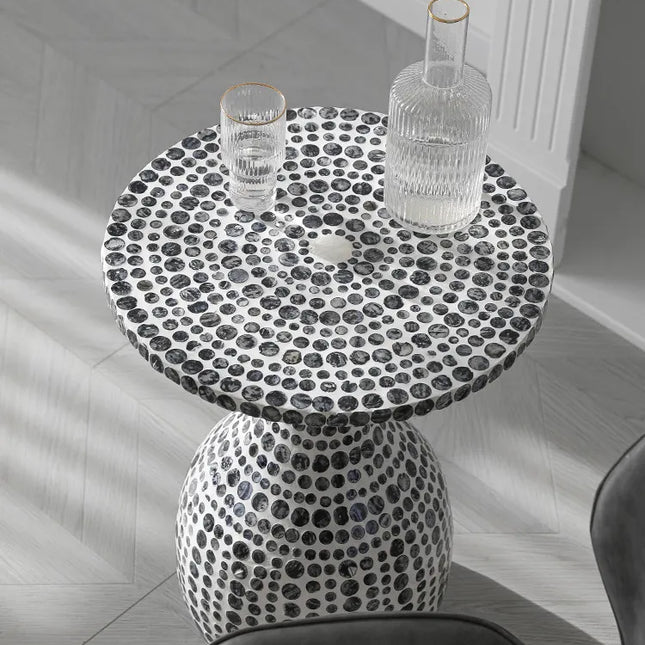 Shell Inlay Coffee Table | Wabi-Sabi Style