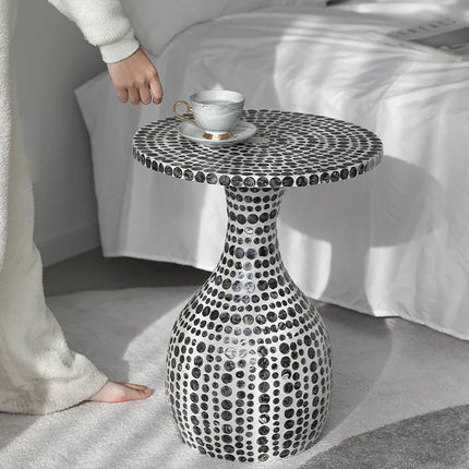Shell Inlay Coffee Table | Wabi-Sabi Style