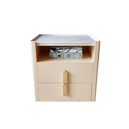 Beige Cabinet With Gold Handle Bedside Table
