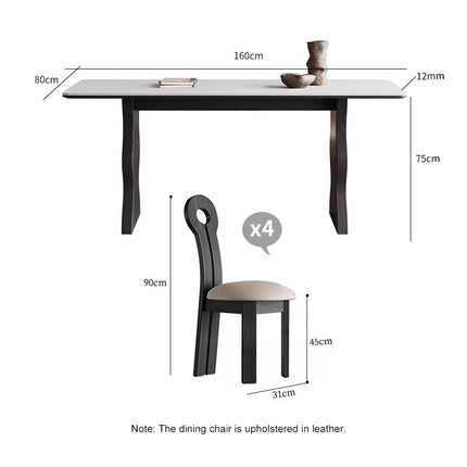 BARCA BOARD Dining Table Black Ultra Delux Sintered Stone
