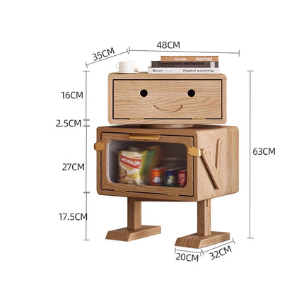 Design modern solid wood bedside tables
