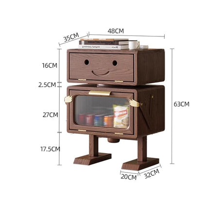 Design modern solid wood bedside tables