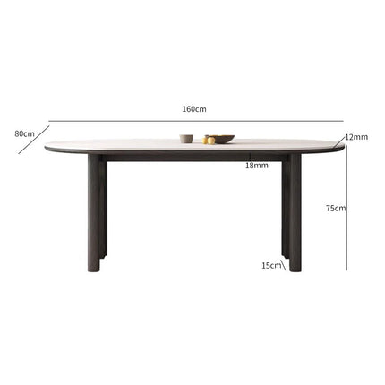 HARBOUR Dining Table Black Ultra Delux Sintered Stone