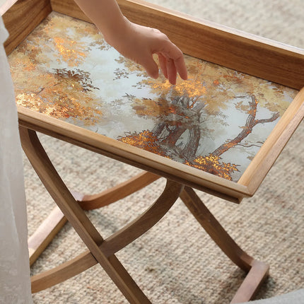 Solid Wood Side Table | French Elegance
