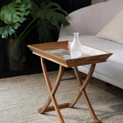 Solid Wood Side Table | French Elegance