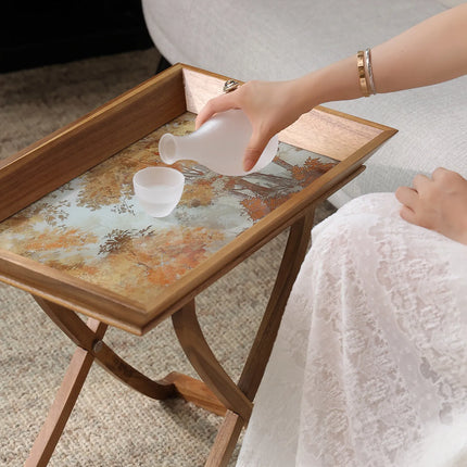 Solid Wood Side Table | French Elegance