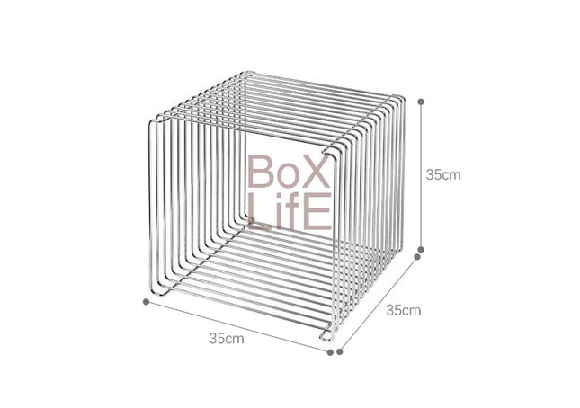Stainless Steel Wire Side Table | Modern Minimalist